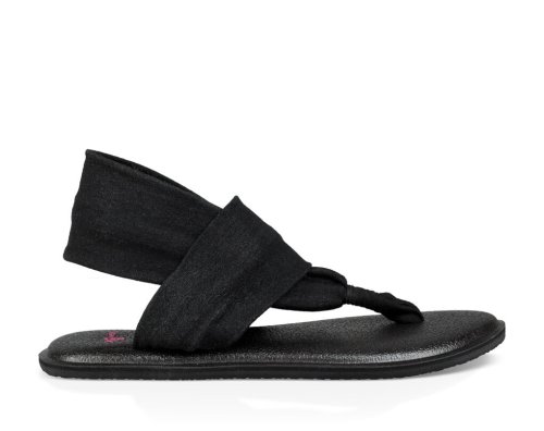 Sanuk Yoga Sling Burst - Sanuk Sandals Kids Black - Philippines XBSTLR902